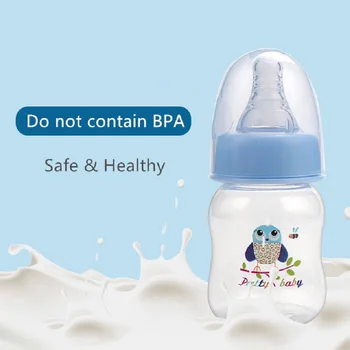60ml Portabil Nou-născut de Îngrijire Biberon Sticla de Siguranță Suzeta Silicon Lapte, Sticle de Apă Copil BPA biberon