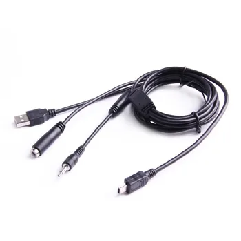 MINI USB-3.5 MM pentru MICROFON EXTERN ȘI CABLU de ÎNCĂRCARE PENTRU GitUp GIT2/GIT2P/G3/F1 CAMERA de ACȚIUNE 2 in 1 Cablu de Încărcare