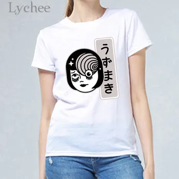 Lychee Harajuku Personaj de Desene animate de Imprimare Femei T Shirt Echipajul Gât Maneci Scurte Largi de Vară de Primăvară Femei T-shirt de Sus Tees
