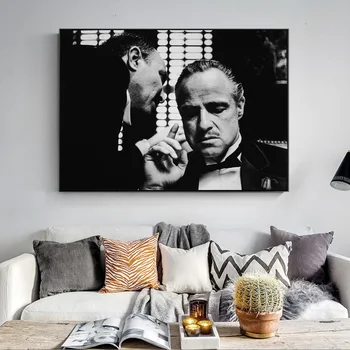 Postere si Printuri Nașul Film cu Marlon Brando, Al Pacino Poster de Arta de Perete Tablou Canvas Tablou pentru Camera Decor Acasă