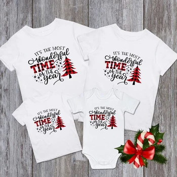 1 Buc 2020 Crăciun Familie de Potrivire Haine e Cel Mai Minunat Moment al Anului Baby Vladan Copii T-shirt Mama și Tata Tees