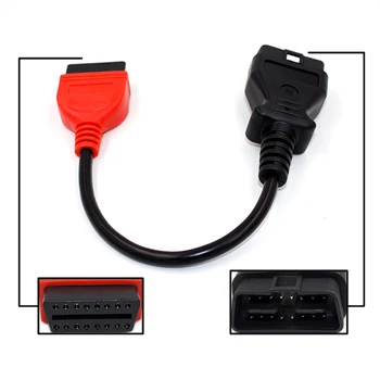 De înaltă Calitate pentru fiatecuscan OBD2 Conector Cablu de Diagnosticare Adaptoare Pentru Fiat / Alfa Romeo / Lancia OBD Scanner MultiECUScan