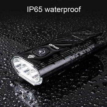 Rezistent la apa IP65 Biciclete Faruri 5200mAh de Încărcare USB Interfață de TIP C 6-bloc de Reglare a Luminozității Ciclism Consumabile