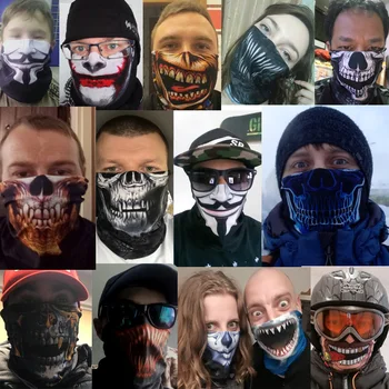 3D Masca Anonymous Bandană Ciclism Fata Scut Eșarfă Bărbați Drumeții Masca de fata Bentita Pălării V de la Vendetta Bufanda Neck Gaiter Bărbați