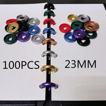 Noi mată plastic obligatoriu inelul 100PCS23MM ciuperci gaura notebook mată butonul DIY obligatoriu butonul obligatorii CD