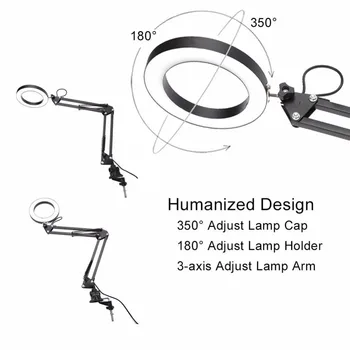 De Birou LED-uri Flexibile Ochi Furtun Metalic cu Clip Salon de Unghii de Arta Tatuaj accesorii