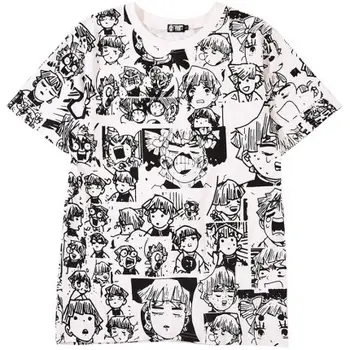Anime Demon Slayer: Kimetsu nu Yaiba Agatsuma Cosplay T-shirt Kamado Tanjirou expresie animație t camasa bumbac Barbati Tricouri topuri