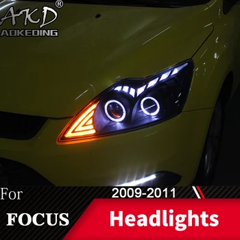 Lampă de cap Pentru Masina Ford Focus 2009-2011 Focus 2 Faruri de Ceață, Lumini de Zi de Funcționare Lumina DRL H7 LED Bi Xenon Bec Accesorii Auto