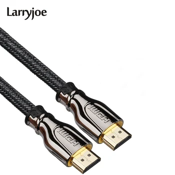 Larryjoe Cablu HDMI Versiunea 2.0 Ethernet Cu Aur de 24K Placat cu Suport 3D 4k 60FPS HDMI la HDMI cablu