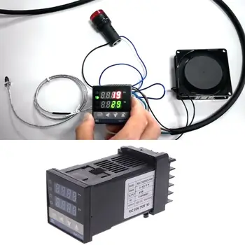 PID Digital Controler de Temperatura REX-C100 de la 0 La 400 De grade Celsius K Tipul Intrare Ieșire SSR Tester Tools