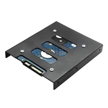 Profesionale 2.5 Inch La 3.5 Inch SSD HDD Adaptor Metalic Rack Hard Disk SSD Suport de Montare Suport Pentru PC Negru