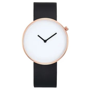 MREURIO Bărbați Femei Ceas de Vânzare cele mai Bune Minimalist din Piele de Moda Cuarț Cald Feminin Ceasuri de mana Rotunde Gol Cadran de Ceas
