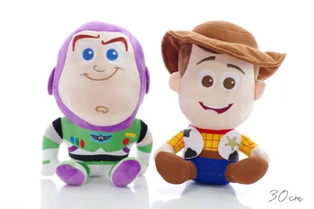 Disney Jucarii de Plus Toy Story 2 buc/lot 20cm Woody, Buzz Lightyearfor Umplute Papusa de Plus Moale Jucării pentru Copii Pentru Copii Cadou de Crăciun