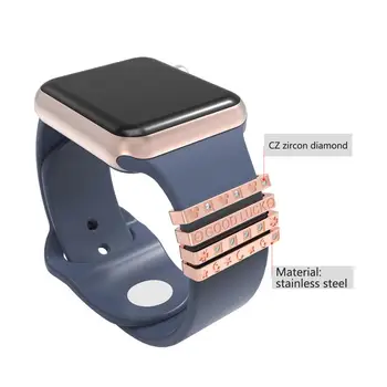 Cadou de Ziua îndrăgostiților Speciale de design inel decorativ pentru Apple watchband iwatch curea de ceas din oțel inoxidabil accesorii