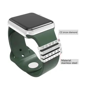 Cadou de Ziua îndrăgostiților Speciale de design inel decorativ pentru Apple watchband iwatch curea de ceas din oțel inoxidabil accesorii