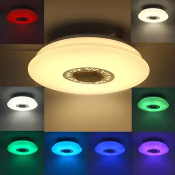 36W AC220V Moderne RGB LED Lumini Plafon Iluminat Acasă APP bluetooth de Muzică Ușoară Dormitor Lămpi Inteligente Lampă de Plafon+Control de la Distanță