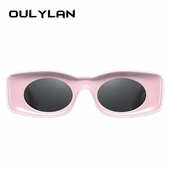 Oulylan Clasic Pătrat ochelari de Soare Femei Barbati Brand la Modă Hip Hop Ochelari de Soare Doamnelor Retro Colorate Cadru Ochelari de soare UV400 Feminin