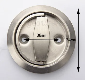 2 buc 304 din Oțel Inoxidabil Pătrat Încastrat Cana inel de Culoare Mâner de tragere Invizibil mâner de ușă electrice cutie cu mânere de culoare inel trage