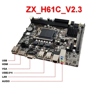 LGA1155 Practice Placa de baza Stabila pentru H61, SoCket DDR3 Memorie Accesorii pentru Calculator Bord de Control