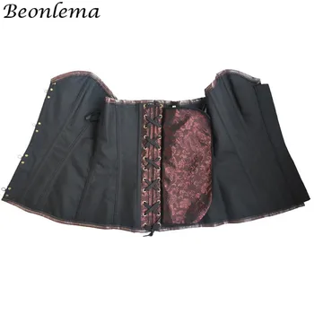 Beonlema Steampunk Overbust Corset Pentru Femei Vintage Sexy Maro Clubwear Femme Bustiera Plus Dimensiune 6XL Punk Goth Korset Vânzare Mare