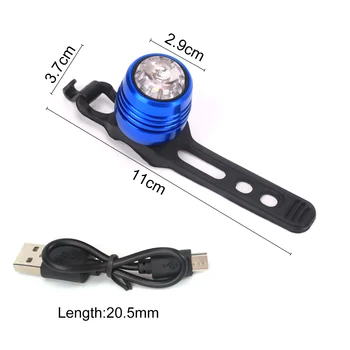 Biciclete Lumina din Spate USB Reîncărcabilă 4-Modul Biciclete Coada de Lampa Biciclete Biciclete Coada din Spate de Avertizare Roșu Lumină Albă 6-15 ore Runtime
