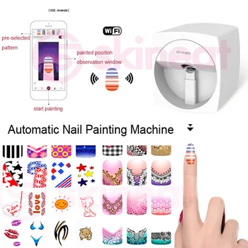 O2NAILS Automată Pictura Unghii Mașină Ușor Toate-Inteligent Unghii 3D Imprimante Wifi Unghii Printer Manichiura Echipamente