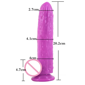 FAAK Castravete Forma de Penis Artificial sex Anal Dildo Butt Plug Vagin Masturbator Adult Sex Produsele Flirt Sex Anal Jucarii Pizde Plug