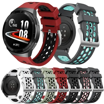 22 mm Silicon Sport Watchband pentru Huawei Watch GT 2E Respirabil Înlocuire Curea de mână Brățară
