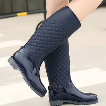 2018 noi femei cizme de ploaie doamna apa de ploaie pantofi ourdoor rainboots Italian Pvc cauciuc rainboots lady pantofi Impermeabil