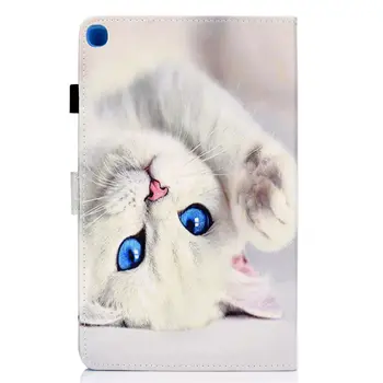 Pisica drăguț Caz Pentru Samsung Galaxy Tab A7 10.4 2020 Acoperi SM-T500 SM-T505 SM-T507 Funda Tableta Silicon Piele PU Coajă +Cadou