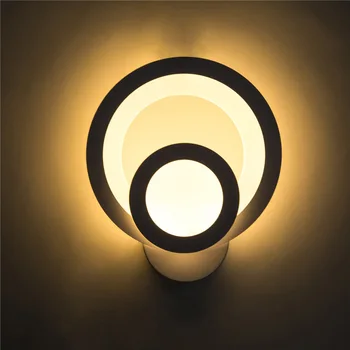 17W LED Lampă de Perete Modernă Creative Dormitor Lângă Lumina de Perete Acrilica de Interior Camera de zi Sala de Mese Coridor Scara Lumini