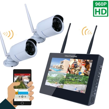 4CH IR HD Securitate Wifi Camera IP Wireless Sistem de 960P CCTV în aer liber, Wifi Camere Video NVR Supraveghere CCTV KIT Cu DVR