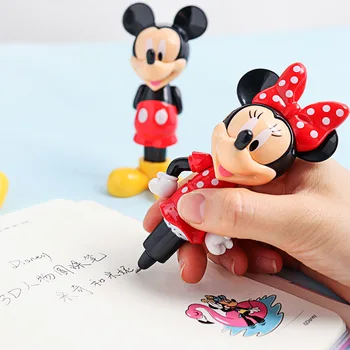 Disney Autentic Papetărie Mickey Minnie Elev de Modelare Pen Creator de Desene animate Drăguț 3D Pix ABS Coajă Glonț 0.5