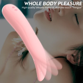Automată G Spot Puternic Vibrator Clitoridian Stimulare Vaginala Limba Lins Masturbari Sex Feminin Silicon Moale Femei Sex Toy
