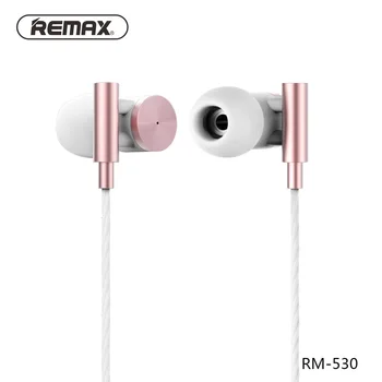 2017 mai noi Remax RM-530 metal in-ear tip de sârmă de control HiFi set de căști de 3,5 mm AUX HD microfon muzica cască de telefon pentru IOS Android