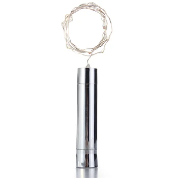 90CM 15LEDs DIY Plută în Formă de Sârmă de Argint Înstelat Șir Lumina Sticla de Vin Lampa De Crăciun Xmas Party Decor