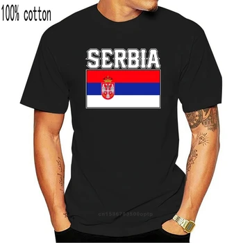 Barbati tricou Bold Serbia Pavilion Litere -sârb de Est Euro Mândrie Națională s funny t-shirt noutate tricou femei
