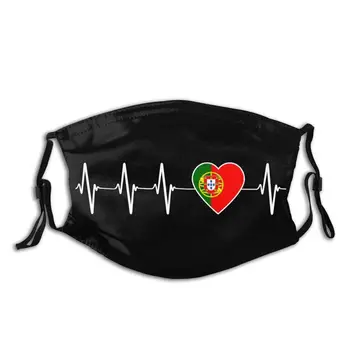Bataile inimii Portugalia Pavilion Reutilizabile Masca Unisex portugheză Inima Masca Cu Filtre Anti Ceata Respirator Gura Inabusi PM 2.5