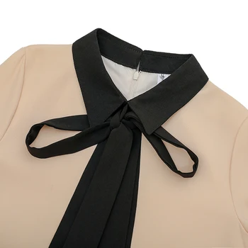 2020 toamna iarna haine de maternitate de moda o linie de tricouri cu guler de turn-down arc mozaic bloc de culoare femeile gravide bluze