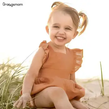 Noi orangemom copil haine de fata 4 culori pentru fete de vara salopetă 0-3 ani salopeta baby vladan importate costum