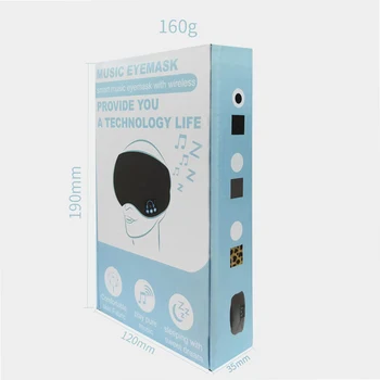 Bluetooth 5.0 Cască Ochi Masca De Dormit Nuanțe De Ochi Lavabil Wireless Stereo Pentru Căști Muzica Ochi Acoperă Cu Microfon