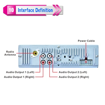Bluetooth Detașabil Detașabil Panou Autoradio Bluetooth Radio Auto Auto FM RDS Stereo Audio Player USB SD ISO 7 Culori de Iluminare