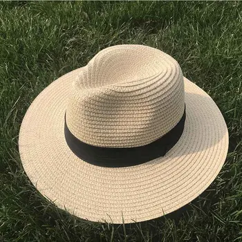 Femeile Panglică Largă Refuz Panama Pălărie Fedora Plaja Palarie de Soare UPF50 Soare Floppy Vara Luntraș Doamna cu Pălărie Kentucky Derby Vocație Pălărie