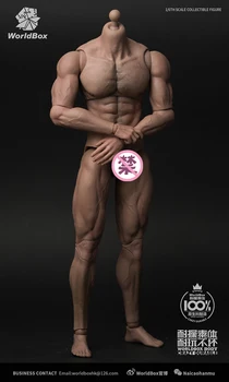 AT027 1/6 Înalt Organism de sex Masculin Durabil Corpul Rupt Muscular Om Puternic Model de Corp pentru 1/6 Capul de sex Masculin