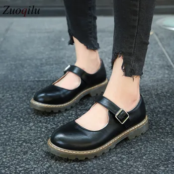 2020 Nou Student Japonez Lolita Pantofi Fete Pantofi Student Femeie JK Navetiști Uniformă PU Piele Pantofi Platforma, Pantofi de sex Feminin