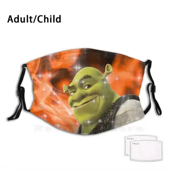 Foc Shrek Fancam Adult Copii Anti Praf Pm2.5 Filtru Diy Masca Shrek Fan Cam Shrek Fan Cam Roz Shrek Drăguț Shrek Tati, Tati