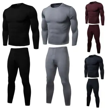Nouă Bărbați Tactice de Iarnă Lână Cald Lenjerie de corp Termică Sub haine Sport în aer liber