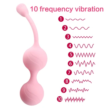 Bile vaginale de Control de la Distanță Vagin Vibrator de Masaj Jucarii Sexuale pentru Femei Masturbator Vibratoare Ou Bile Kegel Adult Sex Produs