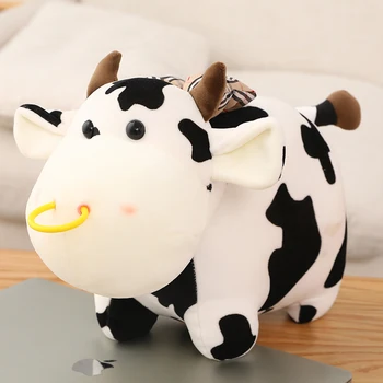 Copil Drăguț Jucării 35cm Creative Lapte de Vacă de Pluș, Jucării Umplute de Animale Păpuși pentru Copii Baieti Dino Perna Cadouri