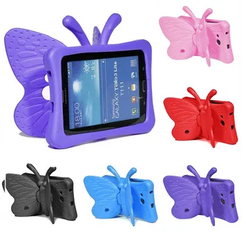 Copii Antișoc EVA Caz Pentru Samsung Galaxy Tab 3 4 7.0 inch T210 T230 Tab E Lite T113 Copii Desene animate Fluture husa pentru Tableta